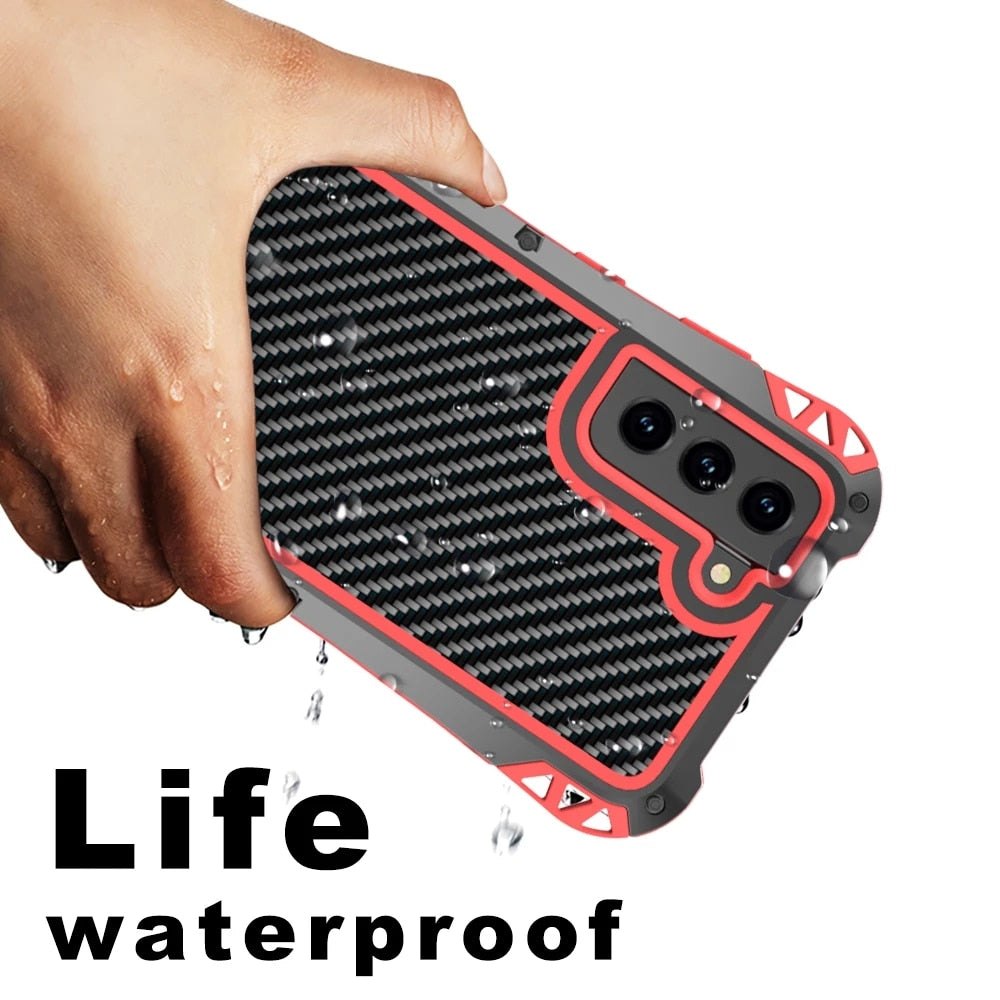 R-JUST Military Grade Shockproof Metal Case For Samsung Galaxy S21 FE - Premium Mobile Phone Cases from R-Just - Just $35.00! Shop now at Dressmycell.com R-JUST Military Grade Shockproof Metal Case For Samsung Galaxy S21 FE - Premium Mobile Phone Cases from R-Just - Just $35.00! Shop now at Dressmycell.com